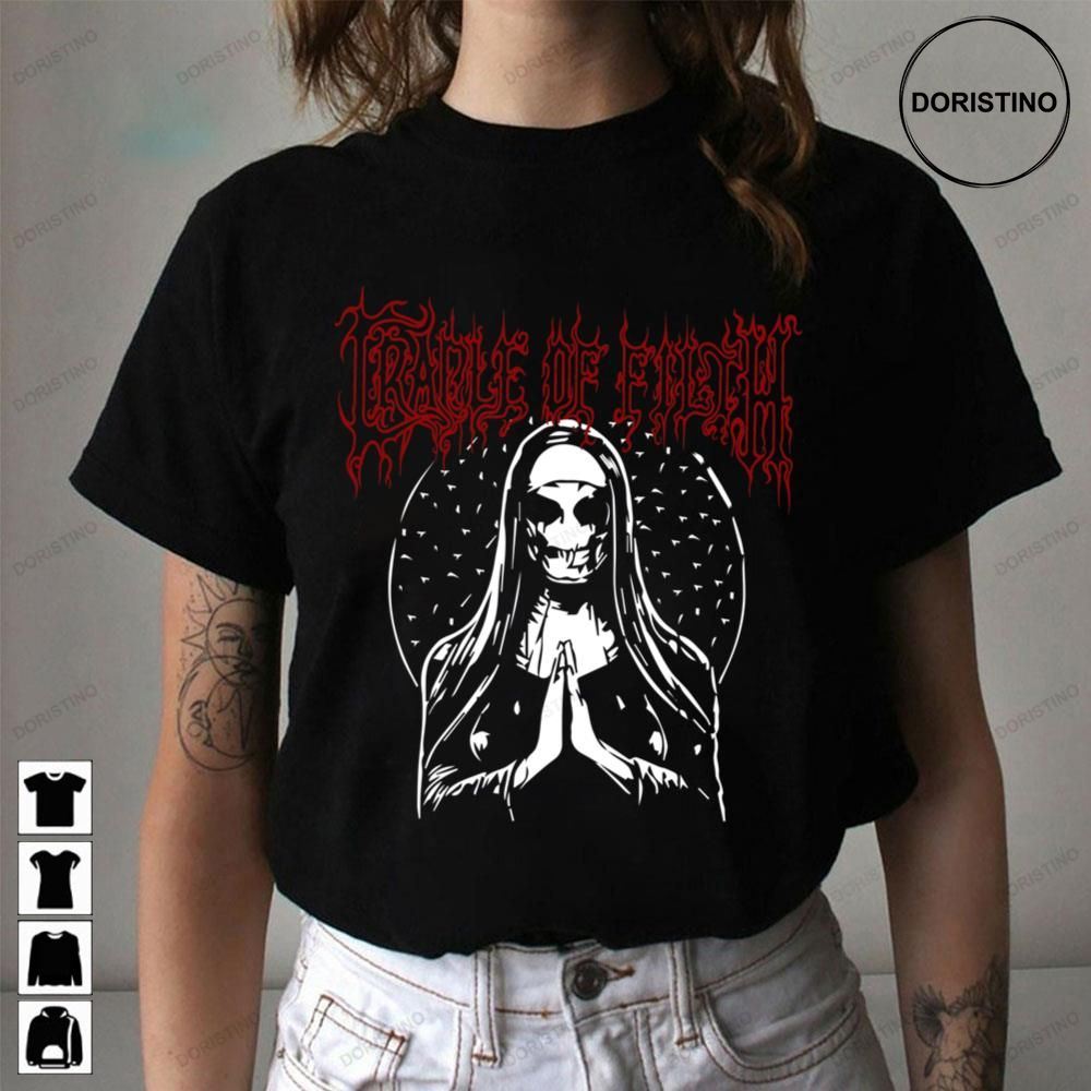 White Nun Cradle Of Filth Limited Edition T-shirts